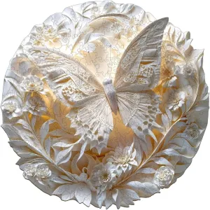 * 13.4in 3D Butterfly Puzzles 290 Pieces Adults Gifts aie dripstone swim disrupt unsophisticated Wooden 13.4 