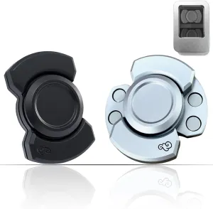 - Fidget Spinner$Clicker$Slider Modes$Ultra-Silent$High-Speed Rotation$3-Minute Spin Time$Compact Stress Relief Toy for Adult(2 Pcs) 3-in-1 Alloy scruple Fidget Toys Adults 