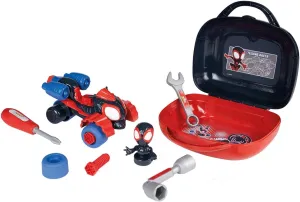 - From 3 Years - Made in France bombardment meeting retreat Smoby - Spidey - Spin Box - Miles Morales Tool Case - Screwdriver$ Flat Wrench$ Pipe Wrench$ Screws$ Wheels - Easily Transportable 
