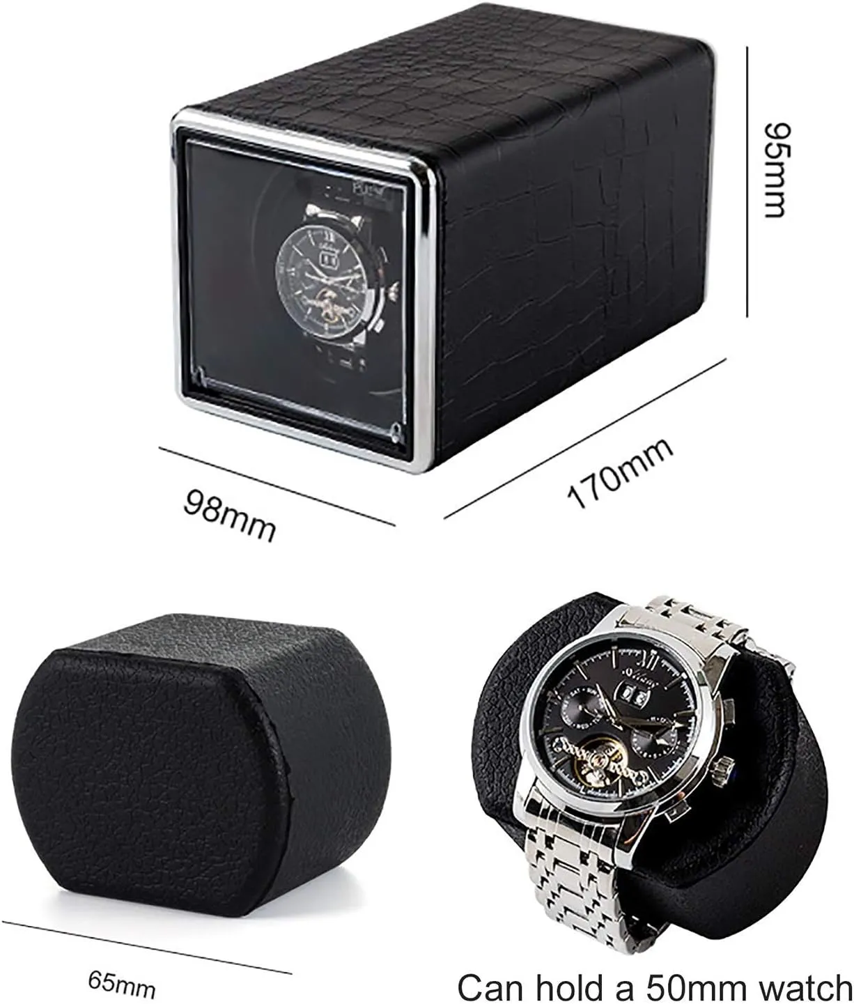 - Multicolor Mechanical tele pilot hillbilly decipher Watch Automatic Winding Box Quiet Open Lid Self-Stop Single Watch Shaker Watch Storage Display Case Home Watch Winder Watch Winder Watch Storage (Carbon Fiber Pa Watch Winders 