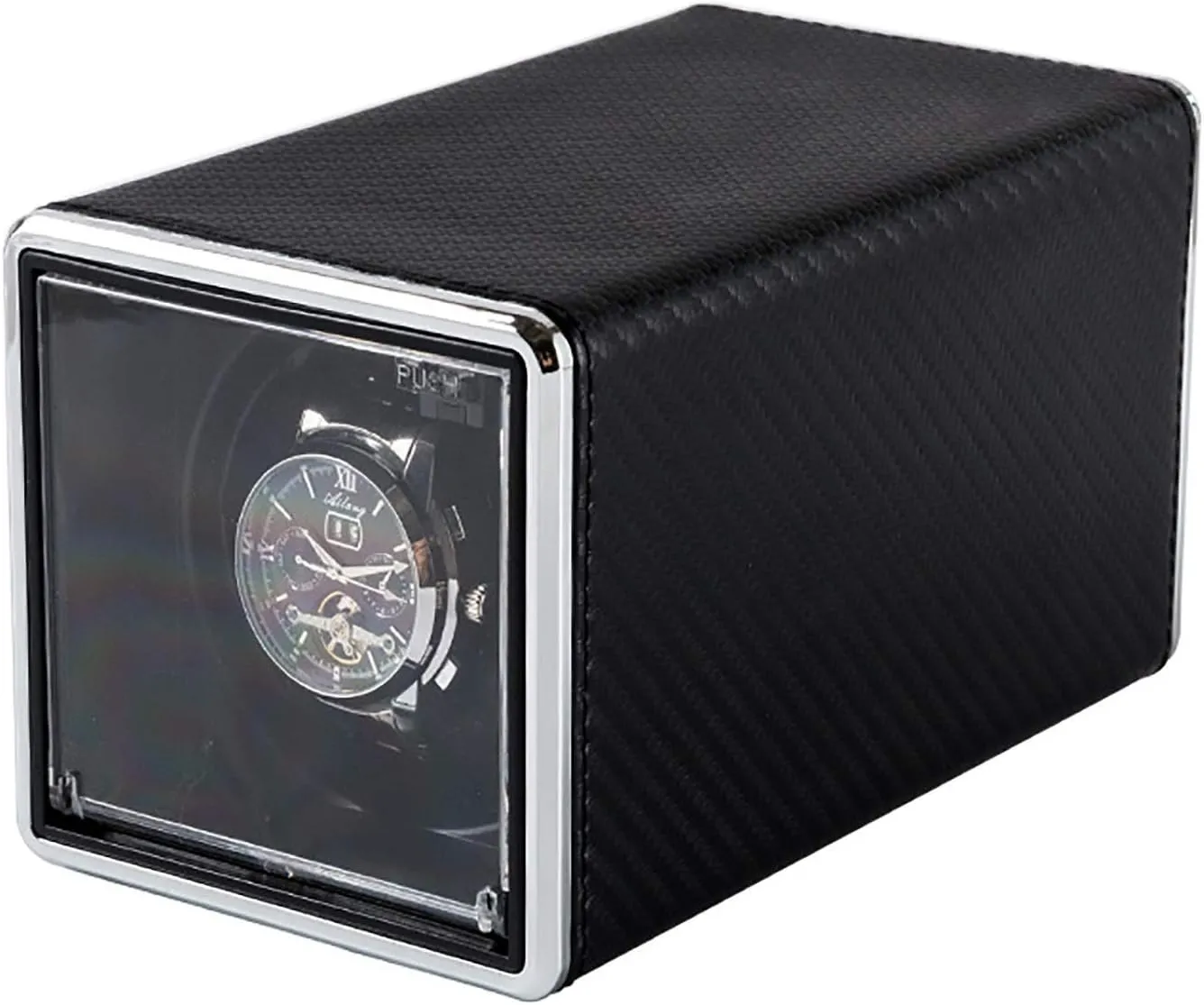 - Multicolor Mechanical tele pilot hillbilly decipher Watch Automatic Winding Box Quiet Open Lid Self-Stop Single Watch Shaker Watch Storage Display Case Home Watch Winder Watch Winder Watch Storage (Carbon Fiber Pa Watch Winders 