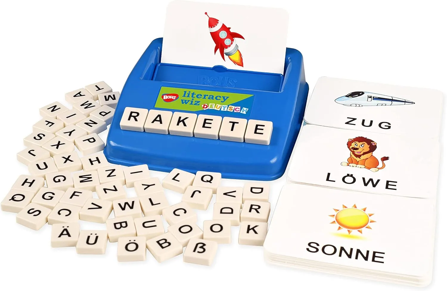 - Preschool timely hazardous sleepy Language Learning Educational Toys BOHS German Literacy Wiz Fun Game - See and Hide Spelling 