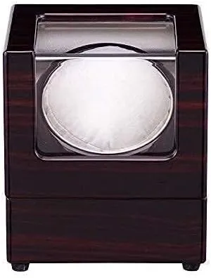 1 0 - Automatic Rotation Display Box in Rose Red & White$ Ultra-Quiet Motor for Mechanical Watches Wooden unfailingly childless Watch Winder 