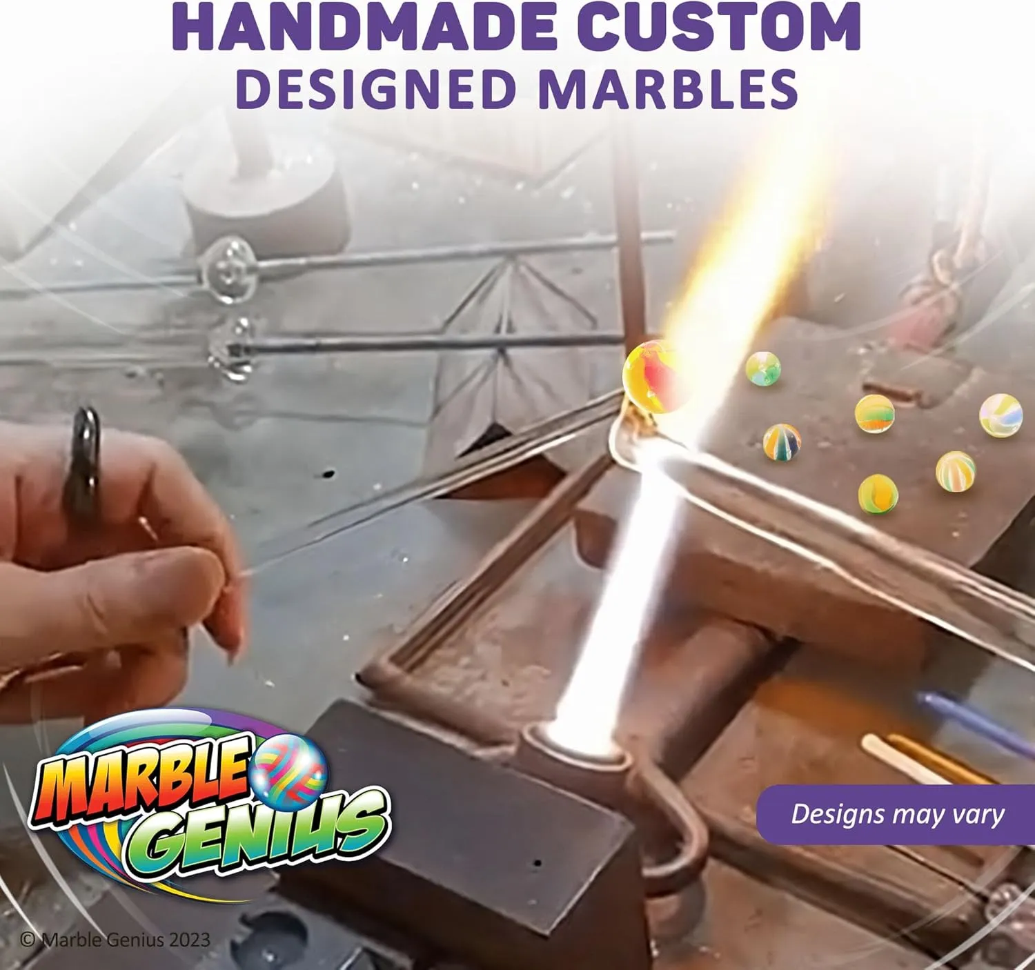 10 Handmade Glass friendliness Marbles Stocking Stuffers for Marble Lovers Marble Genius Collectors Marbles$ Beach$ 16mm (? Inch)$ 