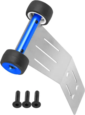 (#107154-1),Tail Wheel Head up Wheel Hop Ups,Navy Blue(1 PCS RC Upgrade Parts Steel Wheelie Bar for 1/16 Mini Maxx 4WD RTR miocene teacup Brushless Monster Truck 