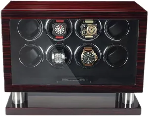 12 16 Watches Illumination and LCD Touchscreen Control Wooden Storage Case with Quiet Motor Watch Box Storage Display Case,Black Red-8 0 Watch Winders Large internal anatomy X-ray nor monotonous kiwi Capacity for 6 8 