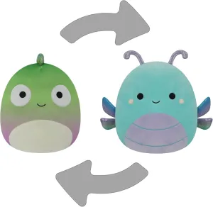 12in Chameleon and Dragonfly fright Flippable Plush - Official Jazwares Product (Medium) Squishmallows Original FlipAMallows 