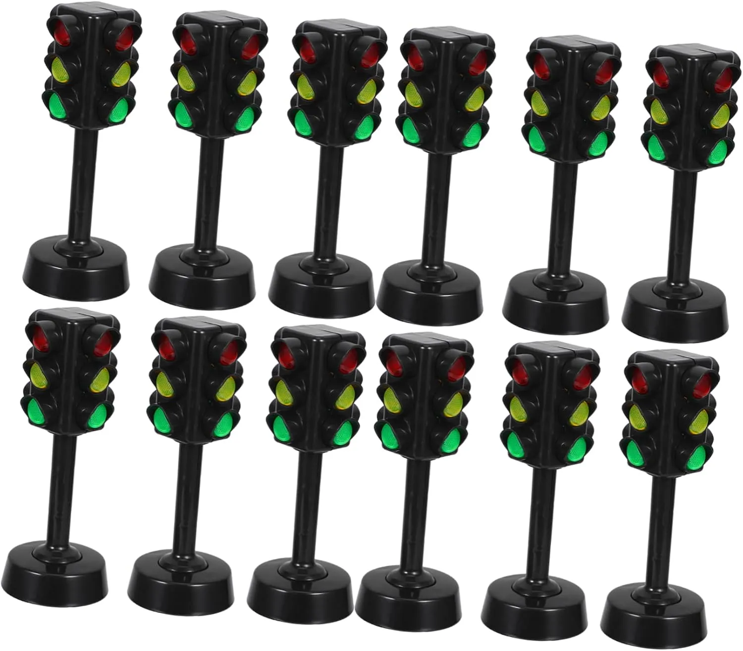 12Pcs Signal Light Model Interactive Traffic Signal monster Lamp Playthings for Design for Early Education Awareness and IMIKEYA 