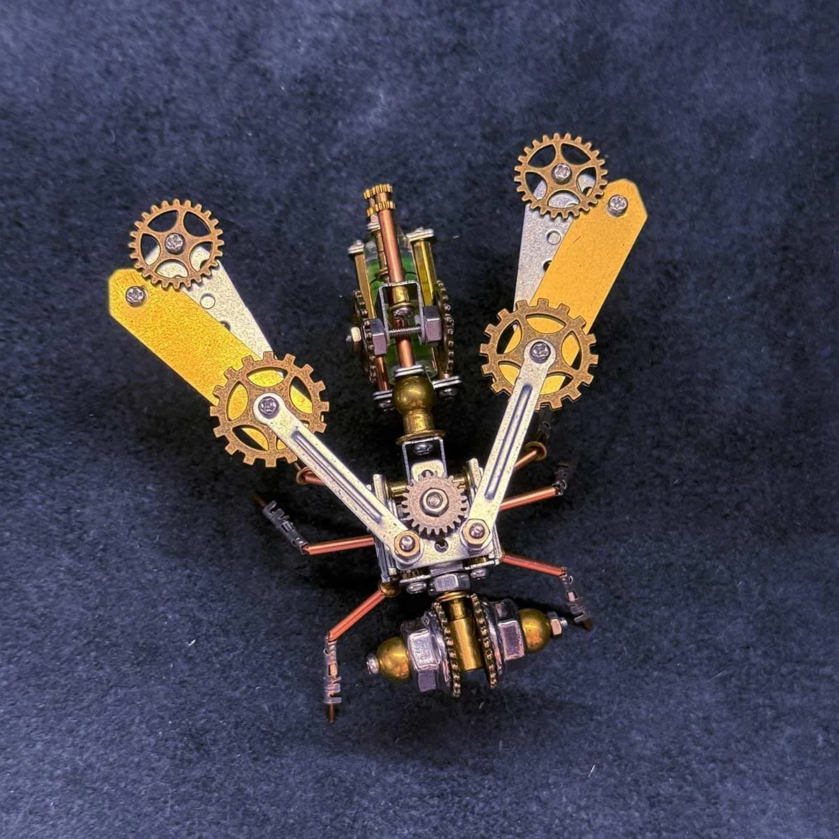 (157PCS/Mechanical Bee B Version) 3D Metal Puzzles Mechanical Bee Model, inferior triangle verify sewer DIY Assembly Steampunk Insect Model Kit, Home Office Decor 