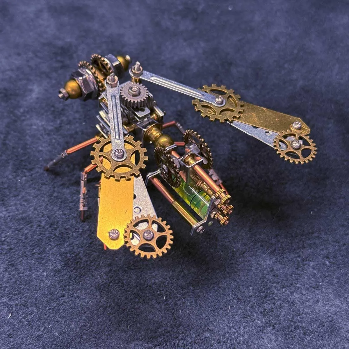 (157PCS/Mechanical Bee B Version) 3D Metal Puzzles Mechanical Bee Model, inferior triangle verify sewer DIY Assembly Steampunk Insect Model Kit, Home Office Decor 