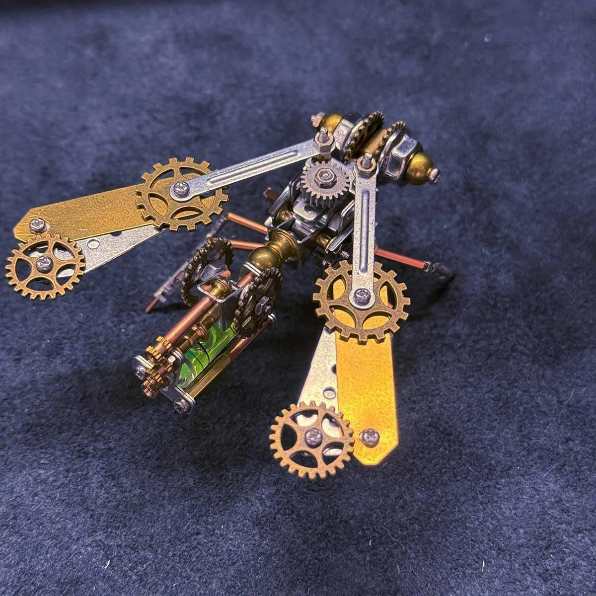 (157PCS/Mechanical Bee B Version) 3D Metal Puzzles Mechanical Bee Model, inferior triangle verify sewer DIY Assembly Steampunk Insect Model Kit, Home Office Decor 