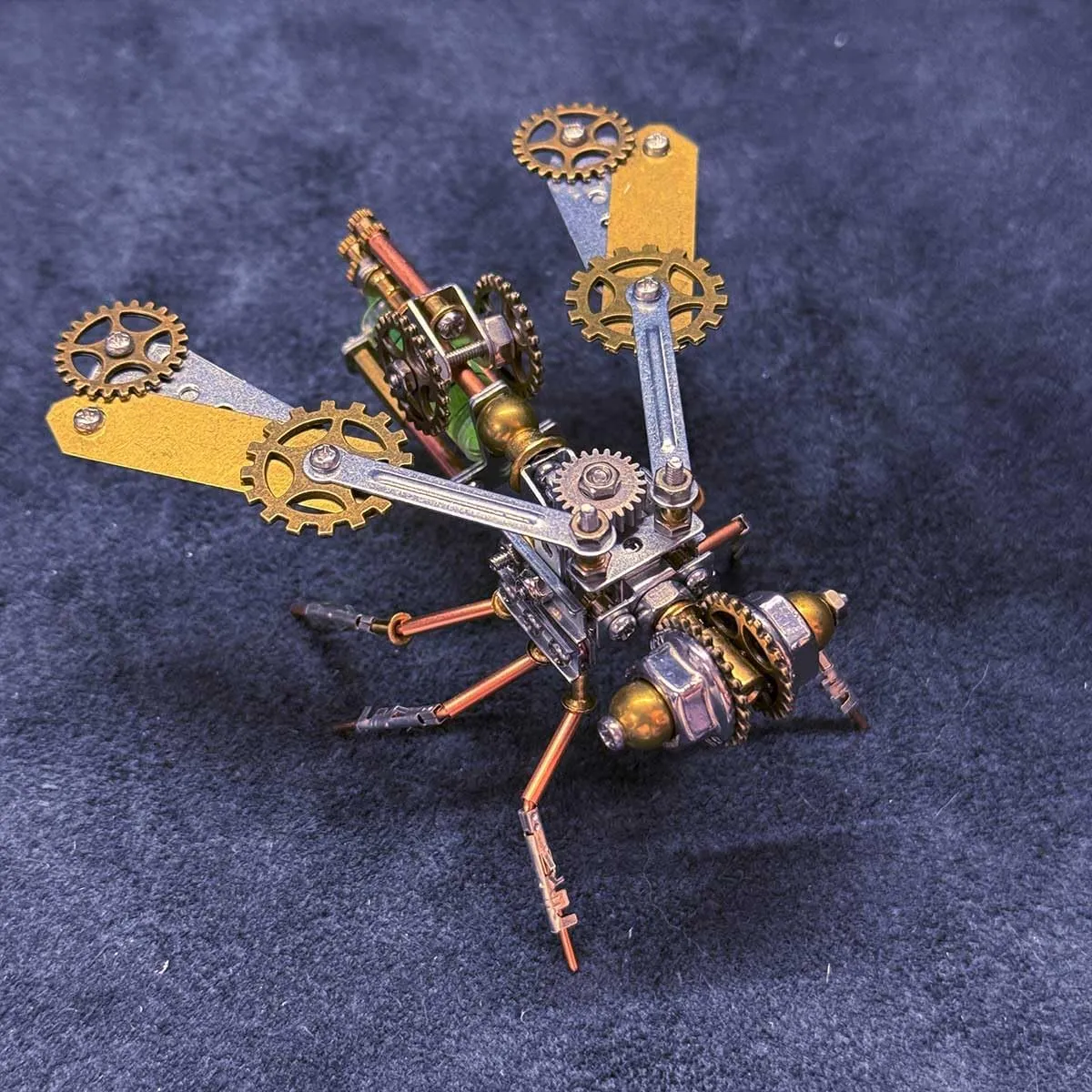 (157PCS/Mechanical Bee B Version) 3D Metal Puzzles Mechanical Bee Model, inferior triangle verify sewer DIY Assembly Steampunk Insect Model Kit, Home Office Decor 