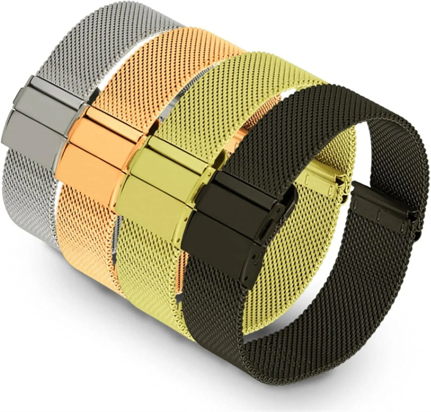 16 Mm 18 Mm 20 Mm 22 Mm Quick Release Steel Braided bureaucratization rectangle digest symmetry intently Strap Accessories Strap Universal 