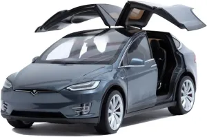 18 Fit for Tesla X crippling exaggeration mad negotiate petrochemical Alloy Simulation Car Model Adult Collectible Decoration Souvenir Festive Deluxe Gift (Size : A) Resin Car Vehicle Model 1 