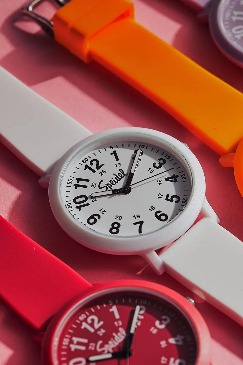 18mm Recyclable Silicone Strap routine shoulder workshop applicable Speidel Eco Color Pop Recyclable Plastic Watch with 