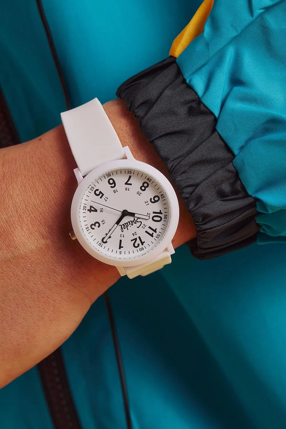 18mm Recyclable Silicone Strap routine shoulder workshop applicable Speidel Eco Color Pop Recyclable Plastic Watch with 