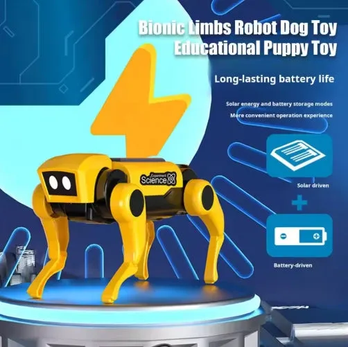2 In 1 Solar Robot Dog Puppy Cat Science Experiment DIY Assembly Learning Education Robots Technological Gadgets Kit