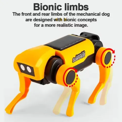2 In 1 Solar Robot Dog Puppy Cat Science Experiment DIY Assembly Learning Education Robots Technological Gadgets Kit