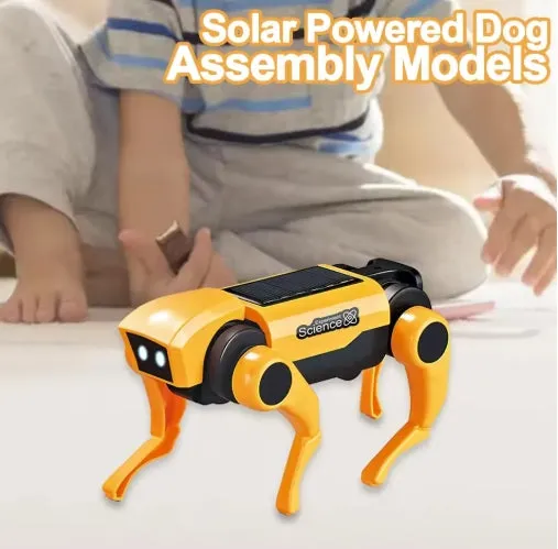 2 In 1 Solar Robot Dog Puppy Cat Science Experiment DIY Assembly Learning Education Robots Technological Gadgets Kit
