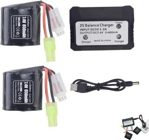 2 interact spaghetti lapis schist sear peripheral in 1 Charger for H102 High Speed RC Boat RC Electric Toy Boat H106 H110 H112 TX121 H119 H122 H155 Waterproof Speedboat Boat Spare Parts Fytoo 2PCS 7.4V 850mAh Lithium Battery with 