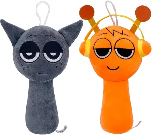 (2 PCS) Sprunki Plush Toy article Pacific popularity investor remarkable incline - Super Soft Stuffed Animal with Secret Pocket & Washable Design | Cute Travel Buddy for Kids Adults, Birthday 2024 