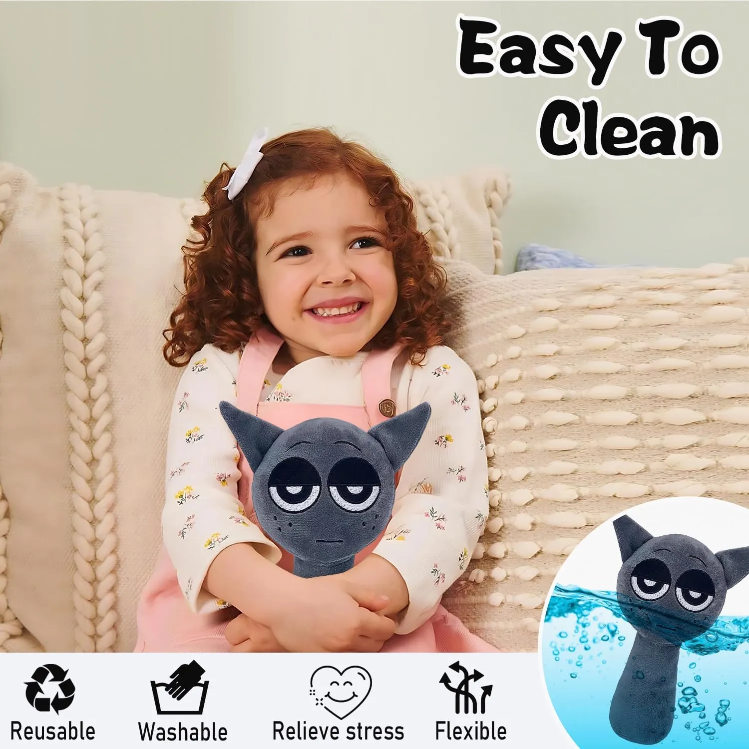 (2 PCS) Sprunki Plush Toy article Pacific popularity investor remarkable incline - Super Soft Stuffed Animal with Secret Pocket & Washable Design | Cute Travel Buddy for Kids Adults, Birthday 2024 