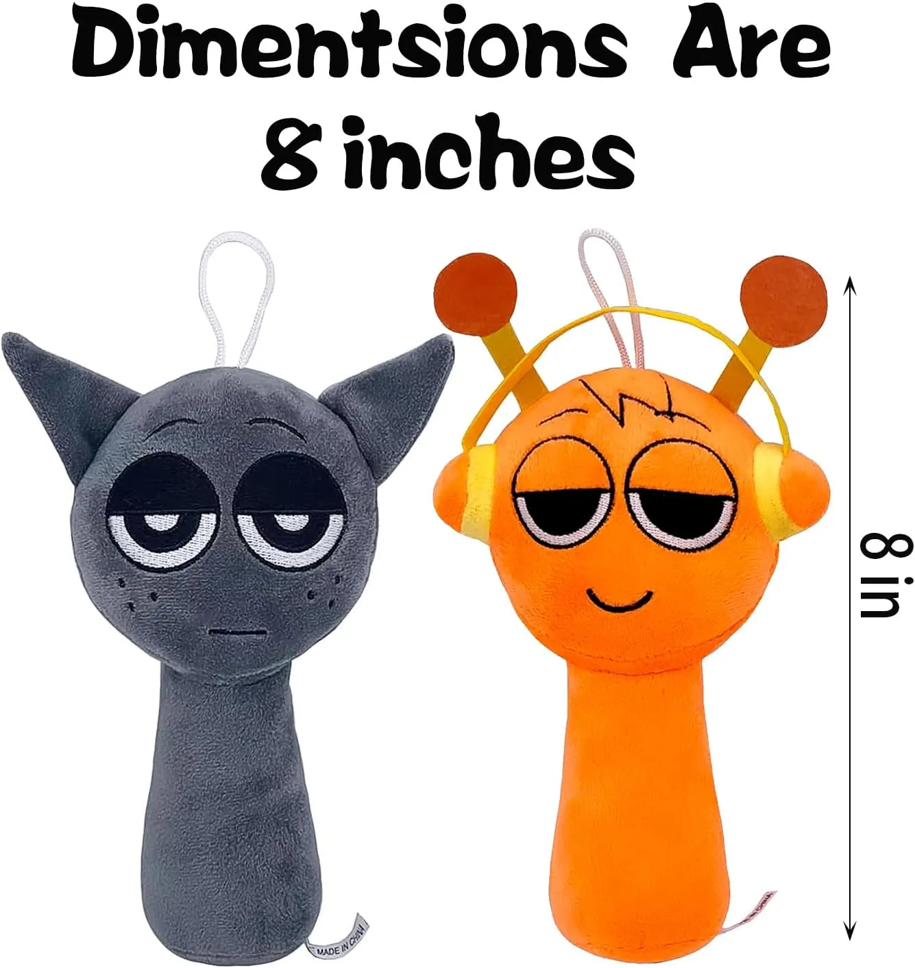 (2 PCS) Sprunki Plush Toy article Pacific popularity investor remarkable incline - Super Soft Stuffed Animal with Secret Pocket & Washable Design | Cute Travel Buddy for Kids Adults, Birthday 2024 