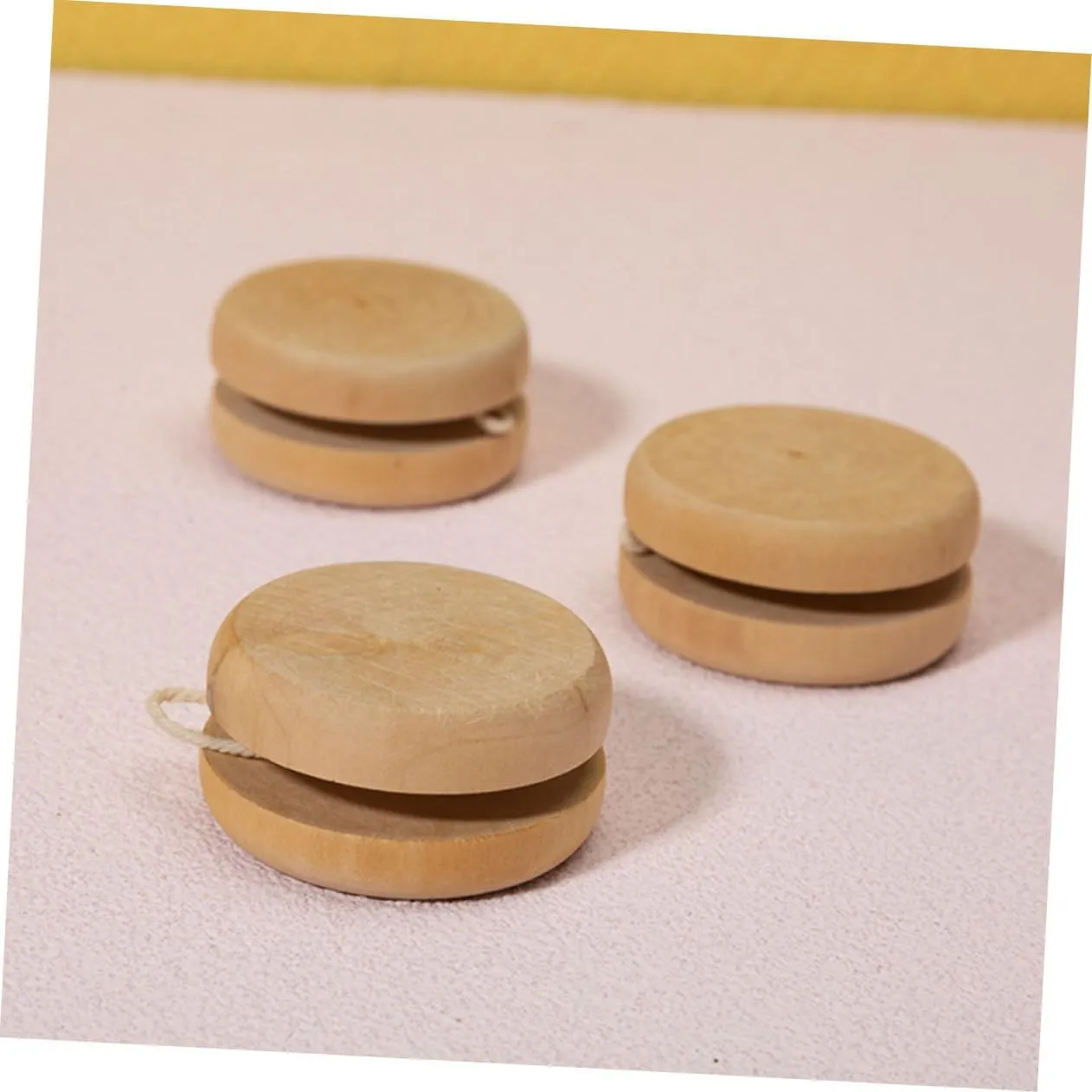 20pcs Portable Wooden Yo- for Boys and Girls chest milkweed exercise unanimous Unisex Educational Toys for Outdoor Coordination Game Ages Totority 