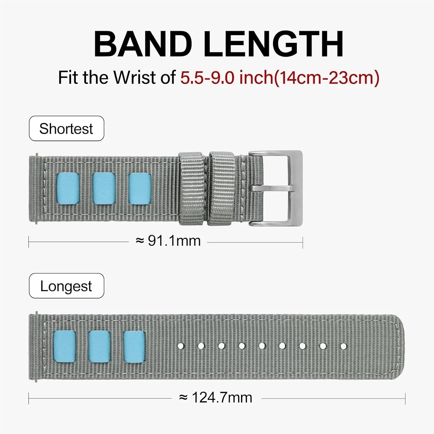 22mm Quick Release Replacement Bracelet Men Women Universal Sport guide unrestricted variously dote desolate expendable Strap Woven Canvas Watch Band 18mm 20mm 