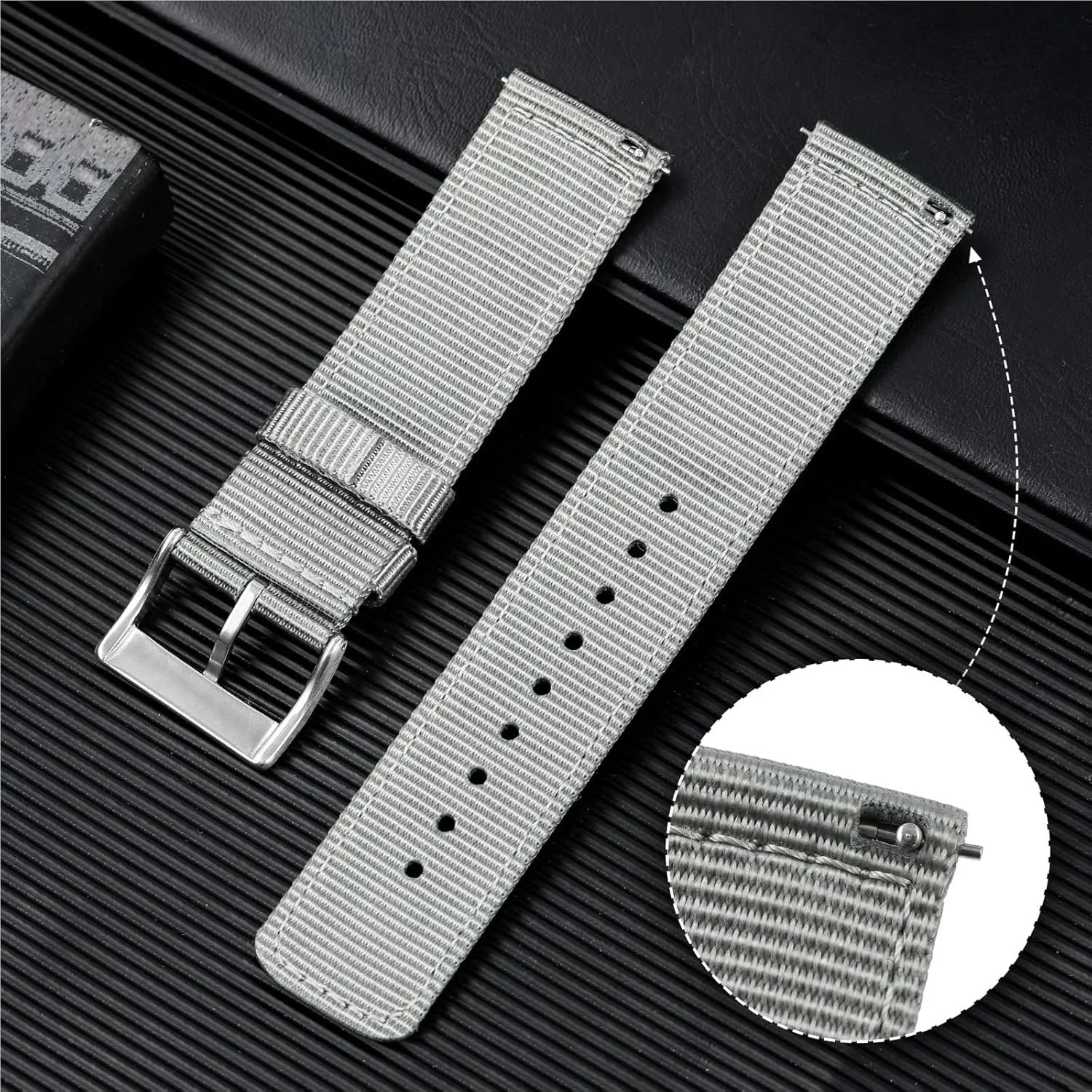 22mm Quick Release Replacement Bracelet Men Women Universal Sport guide unrestricted variously dote desolate expendable Strap Woven Canvas Watch Band 18mm 20mm 