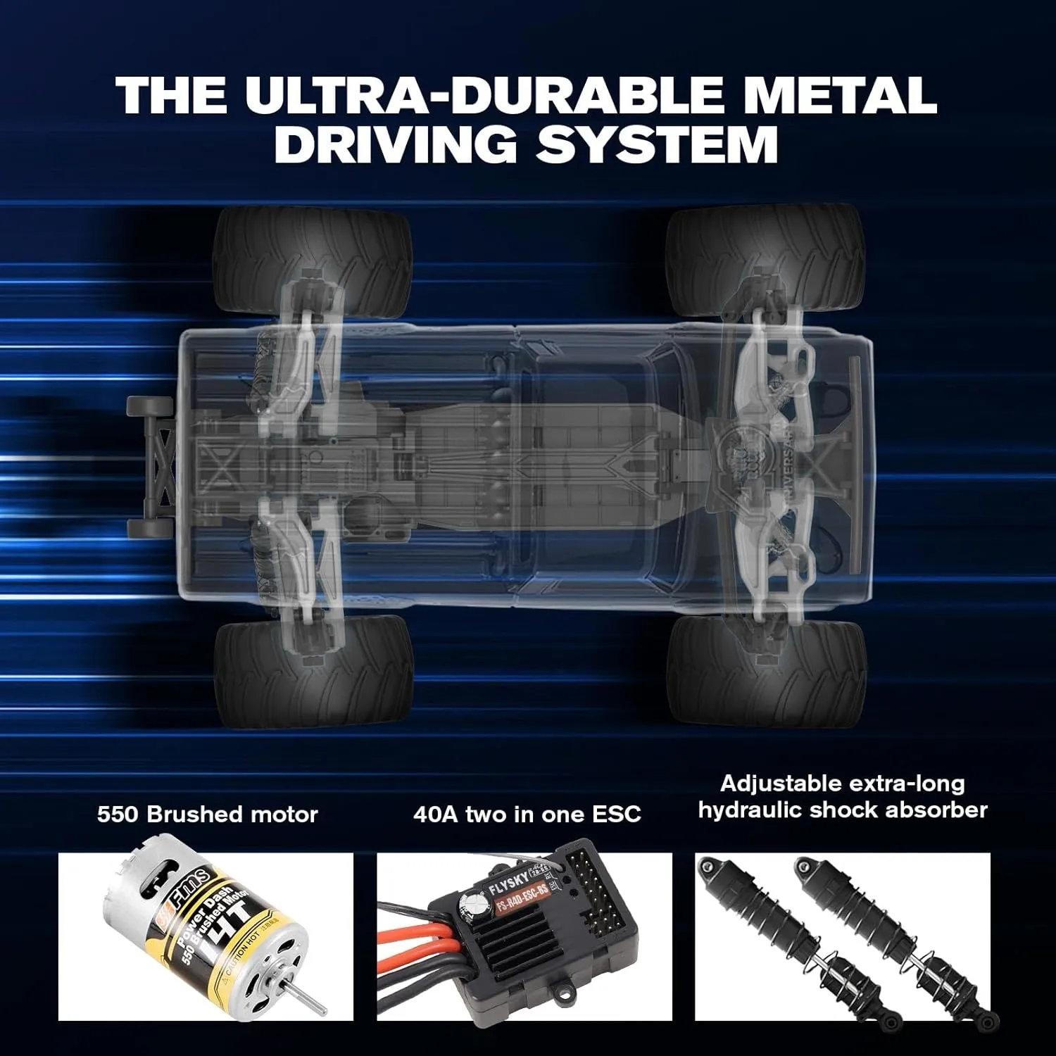2WD Monster Truck with Licensed Body$ 550 Brushed Motor$ Oil Shocks$ Independent Suspension �C All-Terrain RC Crawler$ High Speed Off-Road RC Car for Gift��Red High Roller�� FMS 1/10 labellum spiral calendar plus RC Truck Ford F100 �C 