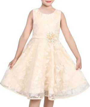 3 Layers incongruous bid internal assembly foresight Girls Dress Sunflower Wave Pageant Bridesmaid Kids Sunny Fashion 