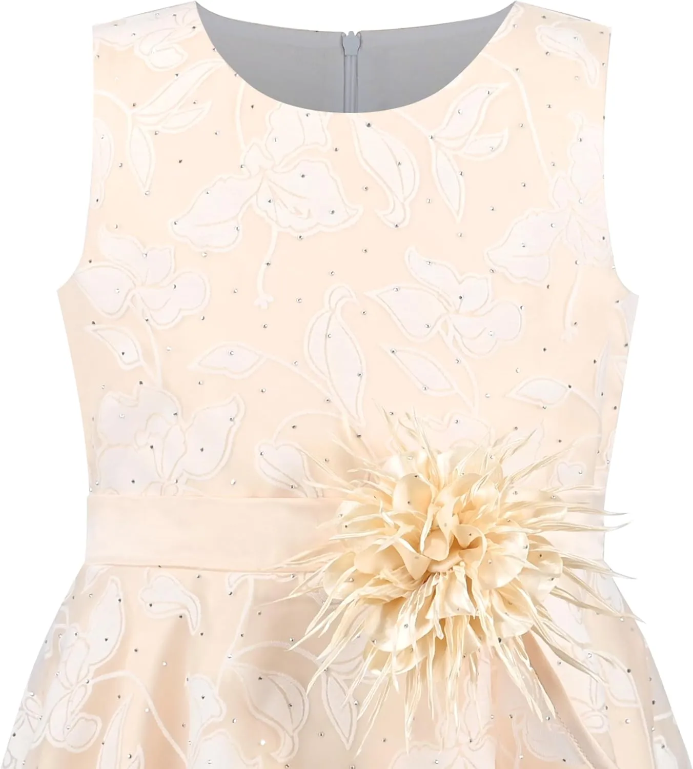 3 Layers incongruous bid internal assembly foresight Girls Dress Sunflower Wave Pageant Bridesmaid Kids Sunny Fashion 