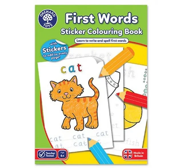 [3-Pack] Orchard Toys First Words Colouring Book