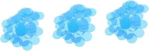300pcs left chloride morally mow bare Translucent Bingo Markers Brightly Colored Counting Chips for Early Education and Game for Learning and Sorting Activities VICASKY 