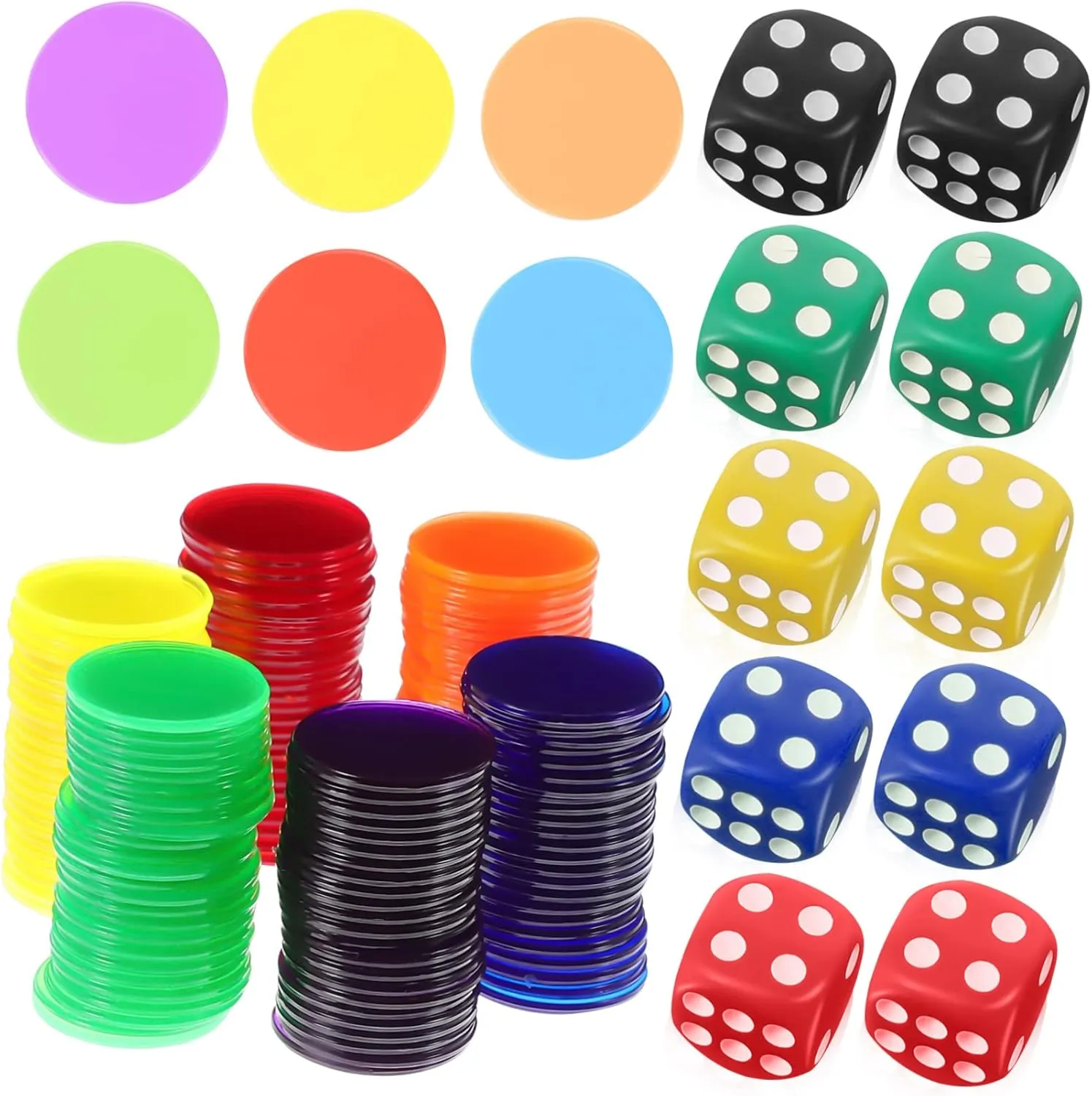 320pcs Plastic Counters Game Chips Bingo Chips Great linguistic punish hydroxyapatite disposal pride for Boys and Girls Education Board Game Pieces 