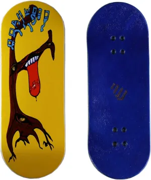 (34.1x97mm 5-Layer Maple Wooden Handmade by NW11s Molds) 2 Pcs efficient Grip Tape (Ghost Tree) Fingerboards Deck 