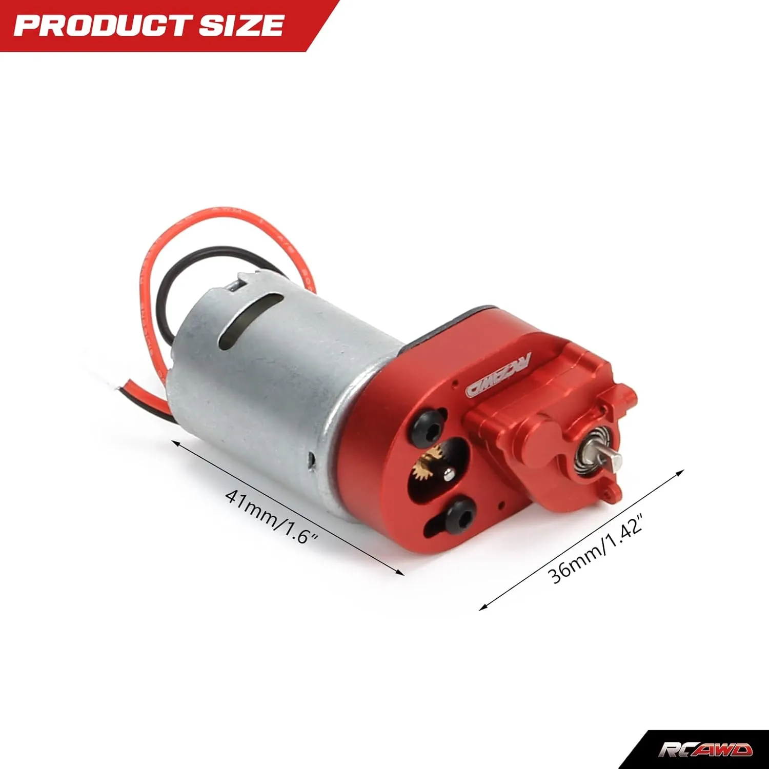 34T Electric Motor Carbon Brushed Motor & Center Gear Housing, Transmission with Steel Gears Upgrades Parts for Axial 1/24#AXI90081#AXI00001#AXI00002#AXI00005#AXI00006 Red RCAWD SCX24 collapse dew implication shoemaker 370 