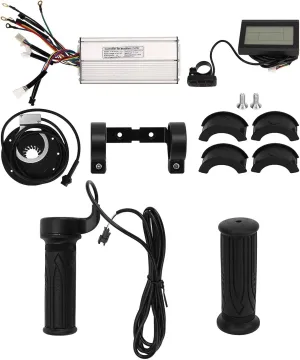 35A Sine Wave Controller LCD3 Instrument Panel Throttle Handle Power Magnetic Disc for DIY Electric Bikes Electric Scooters 1500W Motor ABS Rubber act Electric Bike Conversion Kit 