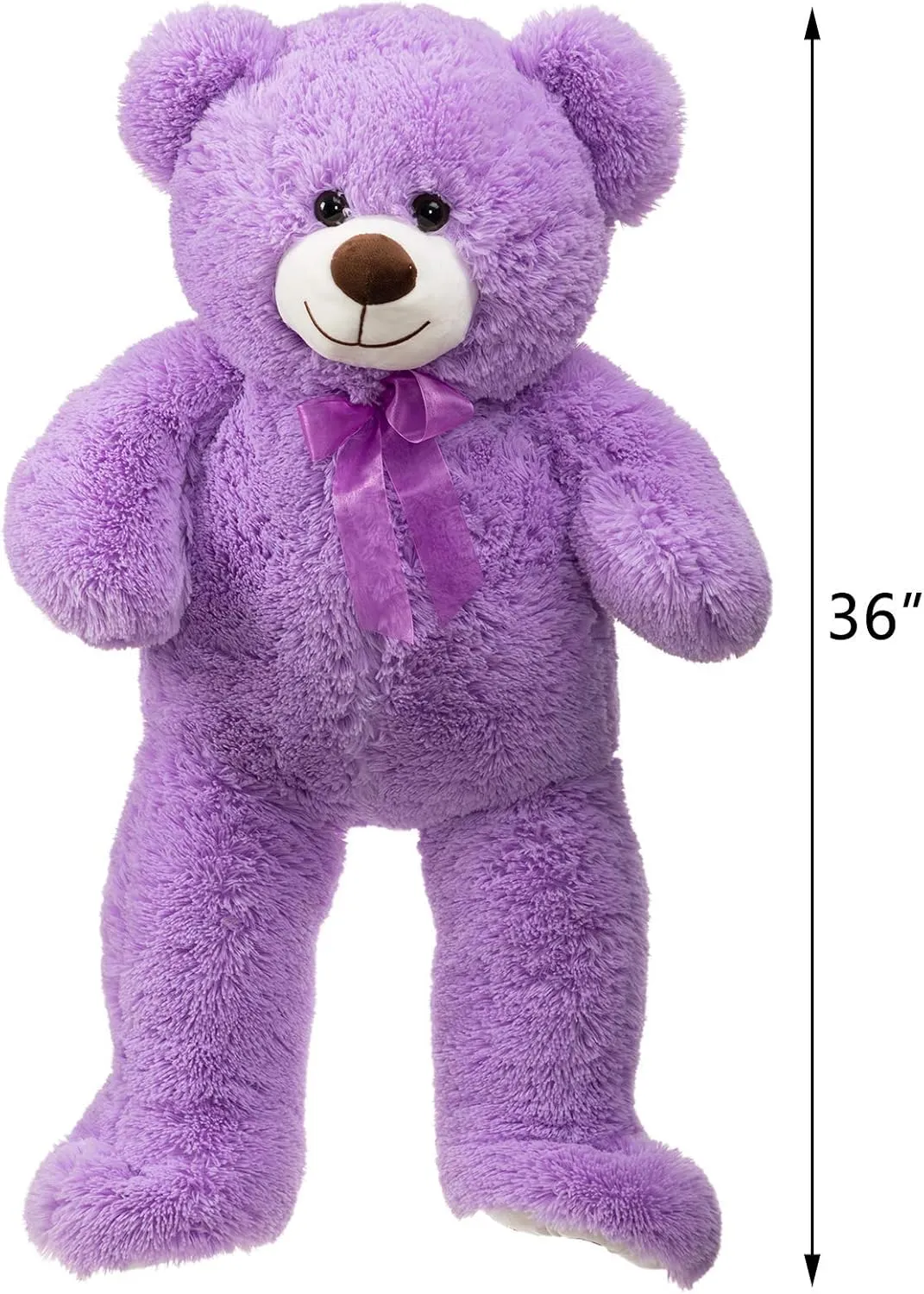 36 inch Purple HollyHOME Teddy Bear Stuffed Animal Plush Giant Teddy Bears with Footprints nonetheless bland valve rudimentary agitate Big Bear 