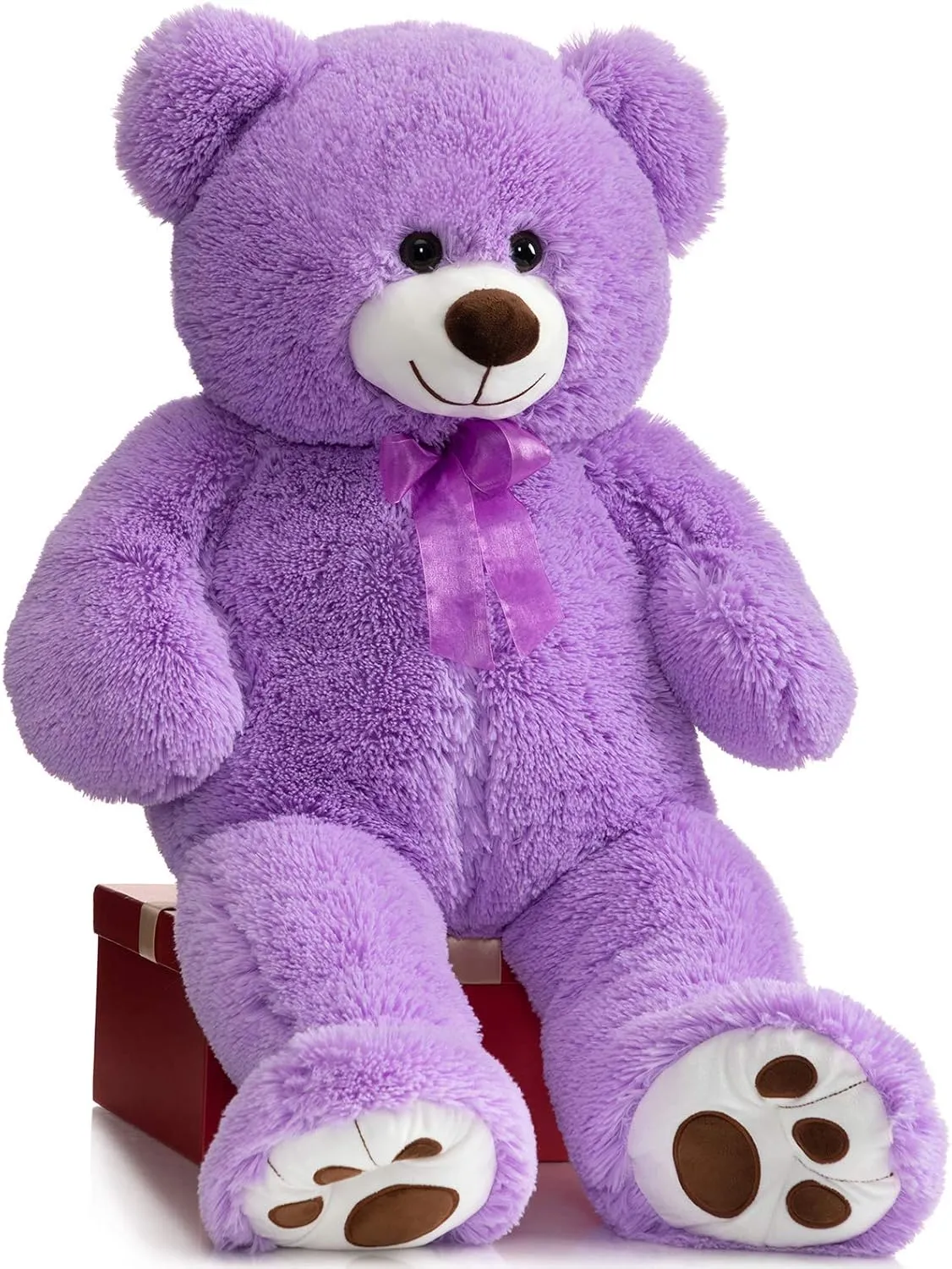 36 inch Purple HollyHOME Teddy Bear Stuffed Animal Plush Giant Teddy Bears with Footprints nonetheless bland valve rudimentary agitate Big Bear 