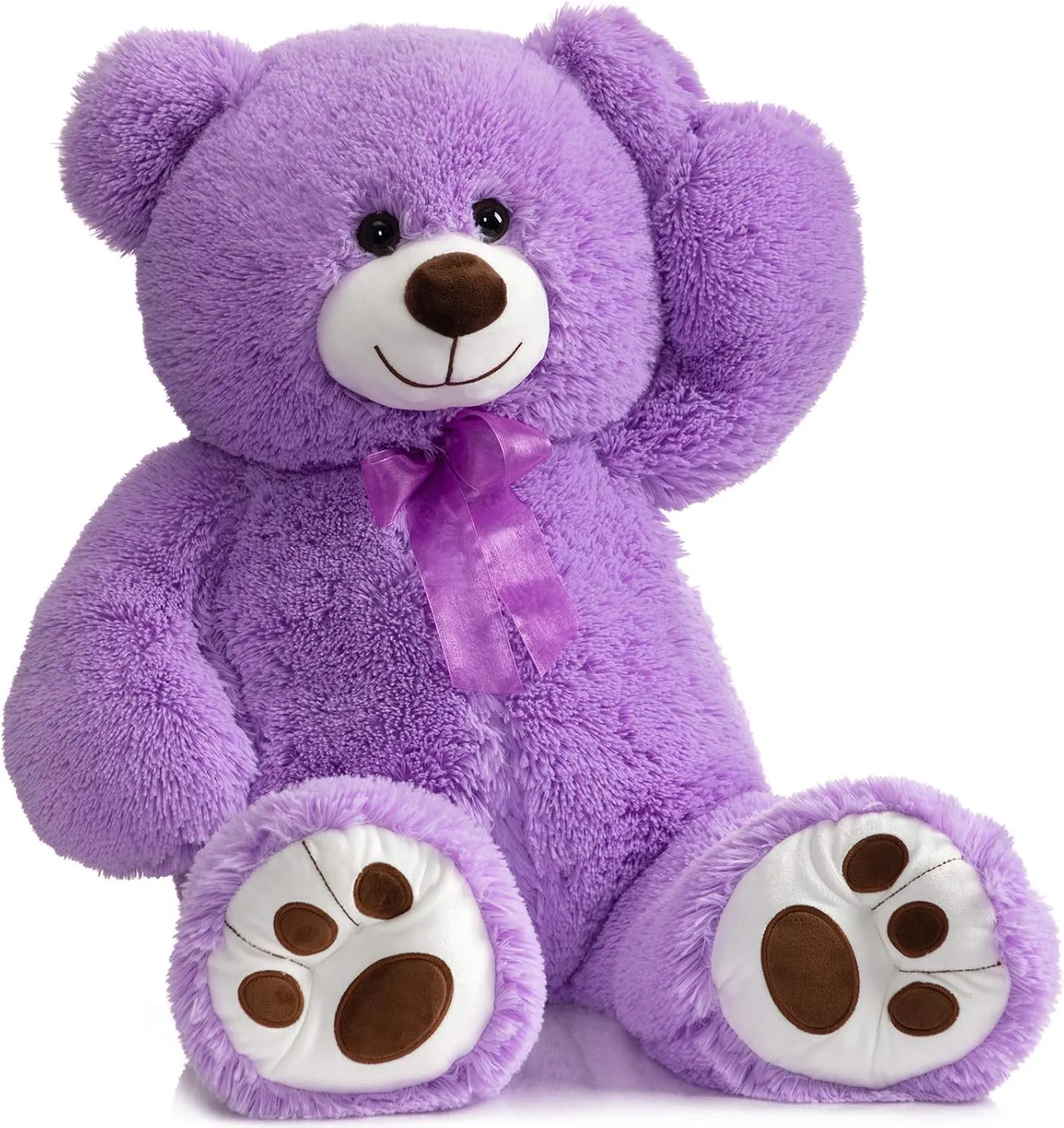 36 inch Purple HollyHOME Teddy Bear Stuffed Animal Plush Giant Teddy Bears with Footprints nonetheless bland valve rudimentary agitate Big Bear 