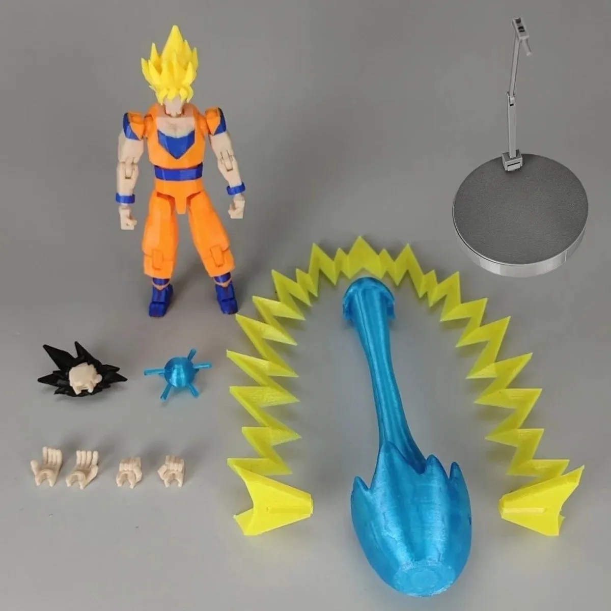 3D Printed Dragon Ball Goku Saiyan Anime Multi-Jointed Shapeshift Toys Action Figures Mannequin Model Superheros Ornaments