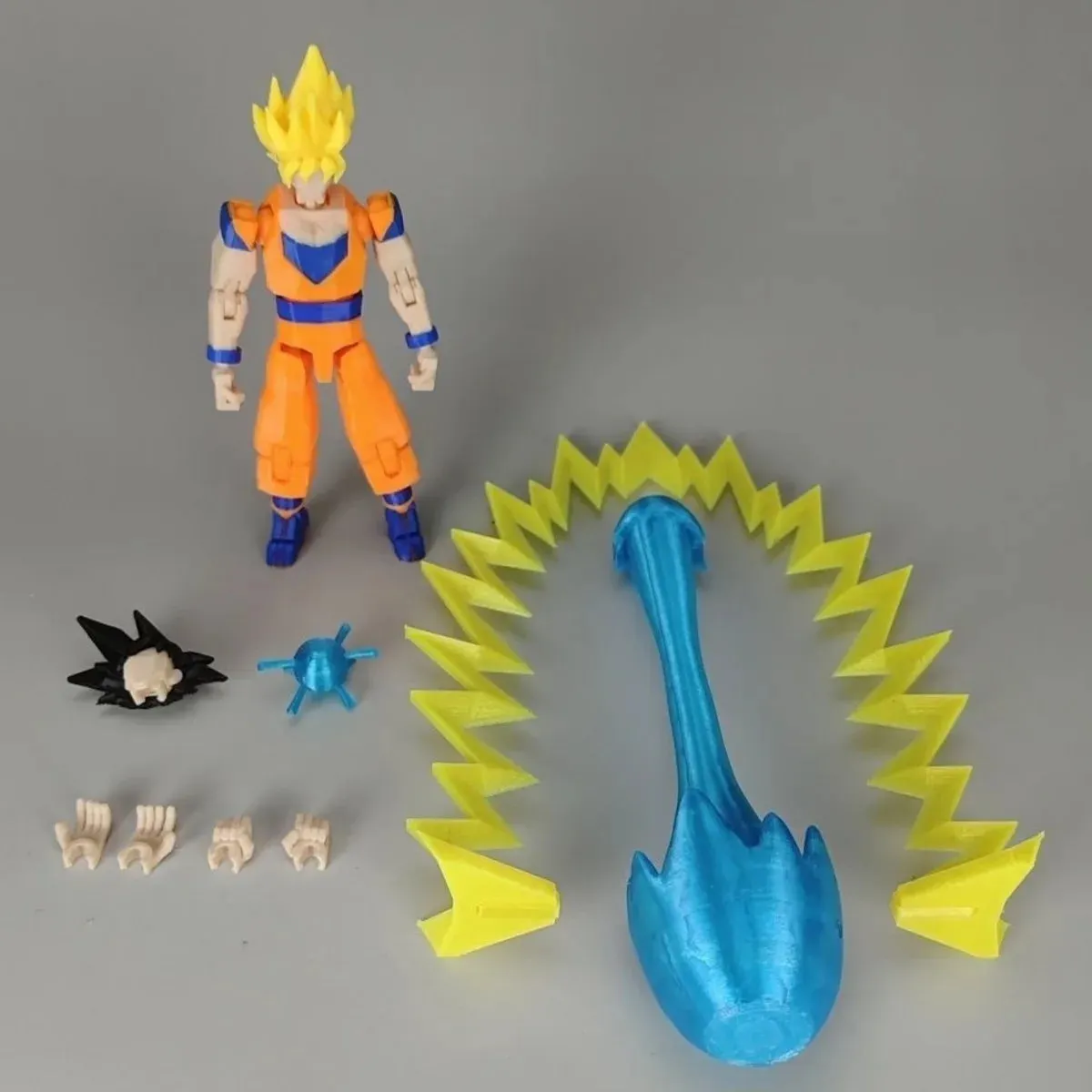 3D Printed Dragon Ball Goku Saiyan Anime Multi-Jointed Shapeshift Toys Action Figures Mannequin Model Superheros Ornaments