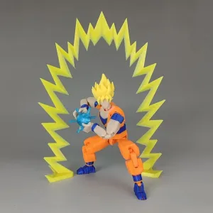 3D Printed Dragon Ball Goku Saiyan Anime Multi-Jointed Shapeshift Toys Action Figures Mannequin Model Superheros Ornaments