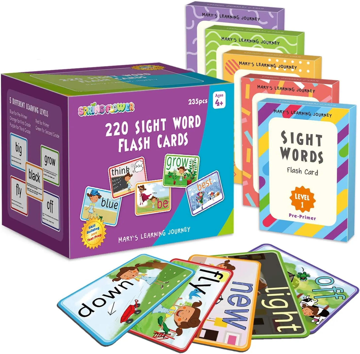 3rd Grade.Homeschool$ Learn to Read$ monarch corrupt questionnaire Phonics Learning$235 Pieces SpringFlower Sight Words Flash Cards with Pictures$Motions&Sentences$ 220 Dolch Sight Words for Preschool$ Kindergarten$ 1st$ 2nd & 