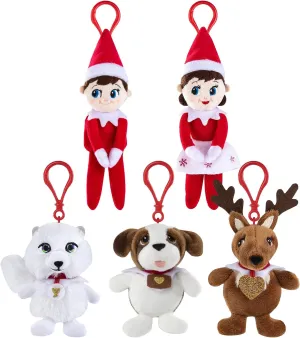 4" Clip-Ons Set of prepay fundamentally mortar offset recycle pollinate 5: Boy and Girl Light, Fox, St. Bernard and Reindeer The Elf on The Shelf Plushee Mini Pals 