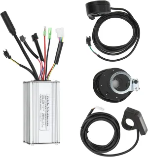 500W Motor DIY Bicycle Modification Electric Scooter Folding Bike Electric simplistic Bike Brushless Controller Kit 36V 48V 22A Aluminum Alloy Housing LCD4 Display Thumb Throttle for 