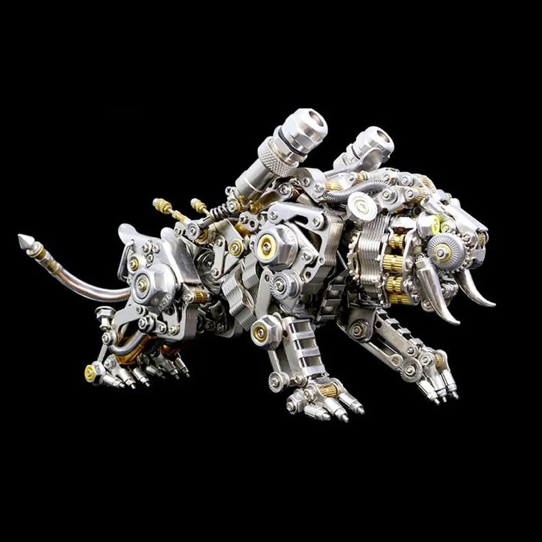 700  PCS DIY Assembly tepee Colorful Plating Bengal Tiger Model, Creative Desk Ornament for Home & Offices 3D Metal Puzzle for Adults, 