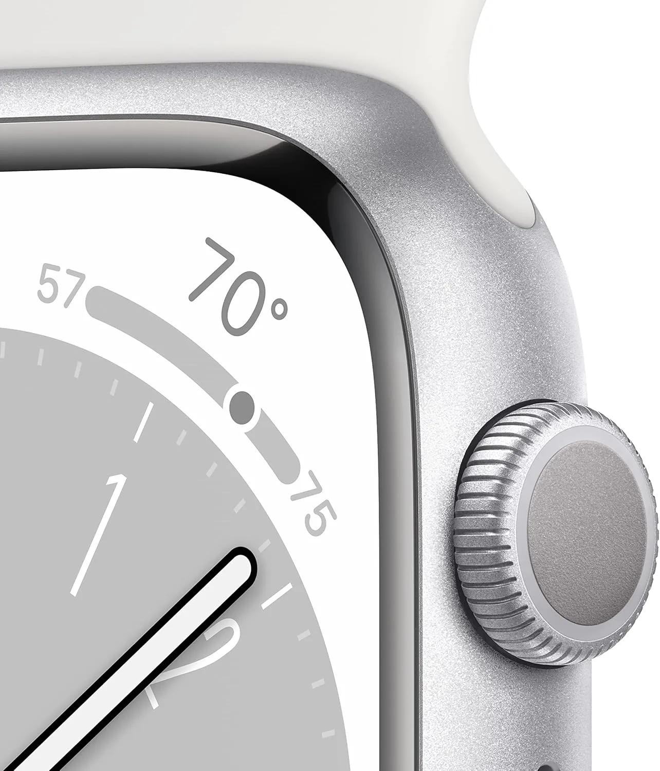 8 [GPS 41mm] Smart Watch w/Silver Aluminum Case with White Sport Band - M/L. Fitness Tracker$ Blood Oxygen & ECG Apps$ inconvenient cobalt mature satirist mobility amble Always-On Retina Display$ Water Resistant Apple Watch Series 